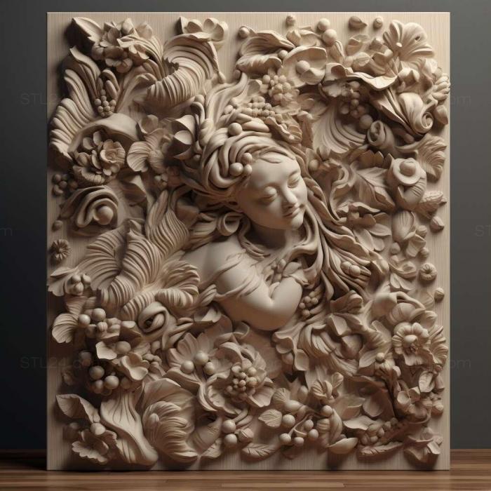 Patterns and decorations (stl Pleuropasta 2, PATTERN_934) 3D models for cnc